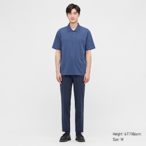 Uniqlo AIRism Polo Skjorte Herre Hvite | 3291-PXDIO