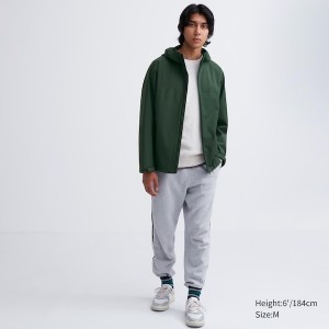 Uniqlo BLOCKTECH Parka Herre Grønn | RQKTEX-283