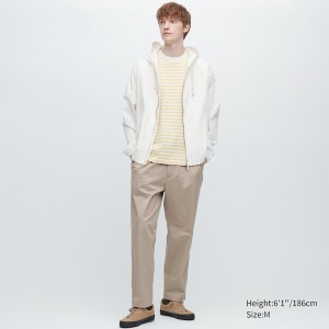 Uniqlo Bomull Relaxed Ankle Bukse Herre Beige | 7086-HKDLY