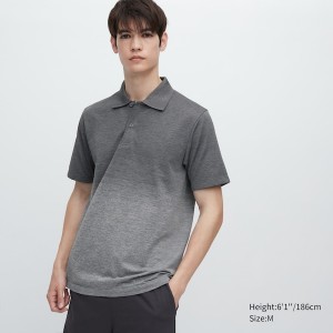 Uniqlo DRY-EX Polo Skjorte Herre Grå | 7158-VDTJC