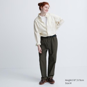 Uniqlo Flannel Long-Sleeve Skjorte Dame Hvite | 0217-KCIOT