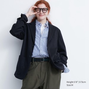 Uniqlo Komfort jackets Dame Marineblå | 8534-ADXJR