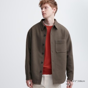 Uniqlo Overshirt jackets Herre Brune | BVFMCK-169