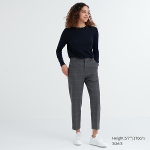 Uniqlo Smart Ankle Bukse Dame Mørke Grå | 9358-KYTUM