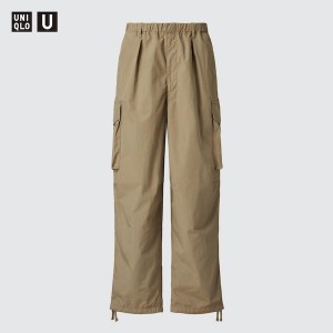 Uniqlo U Brede-Fit Parachute Cargo Bukse Herre Khaki | 2714-EVBOR