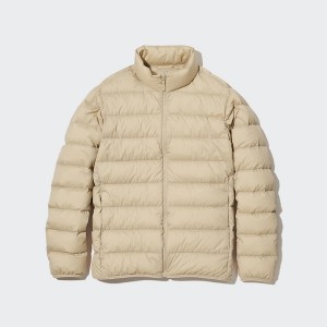 Uniqlo Ultra Light Down jackets Herre Pisket Krem | ZMWQKJ-158