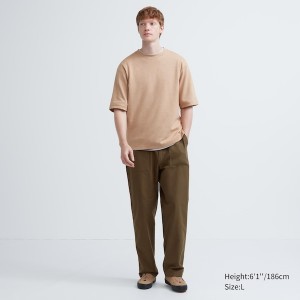 Uniqlo Utility Arbeids Bukse Herre Hvite | 0572-HQYKJ