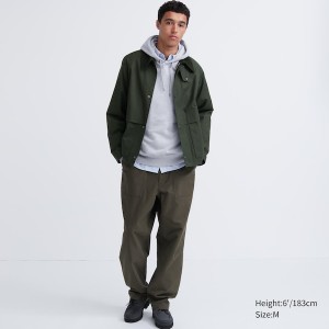 Uniqlo Utility Kort Blouson jackets Herre Grønn | ZUTQVK-396