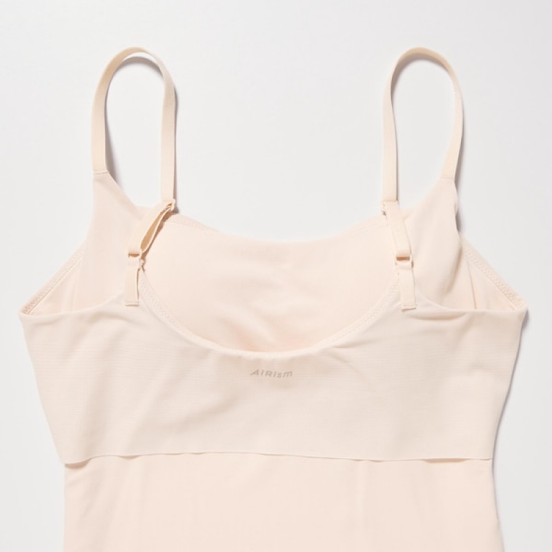 Uniqlo AIRism Camisole Bra Topper Dame Beige | 1694-GLYIW