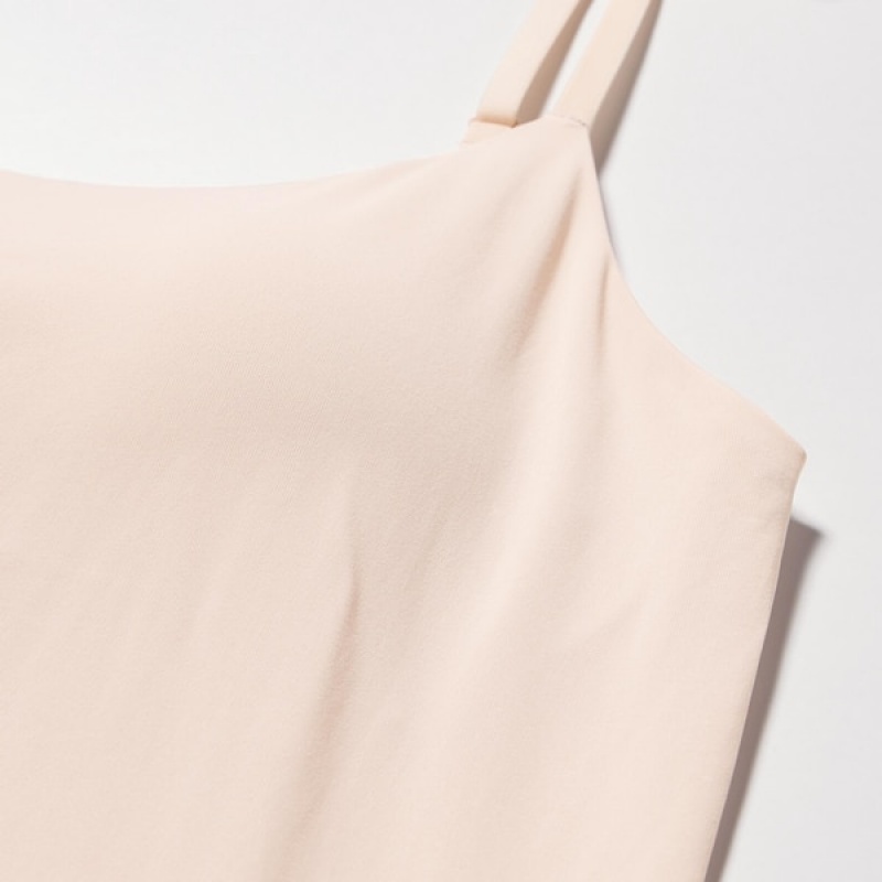 Uniqlo AIRism Camisole Bra Topper Dame Beige | 1694-GLYIW