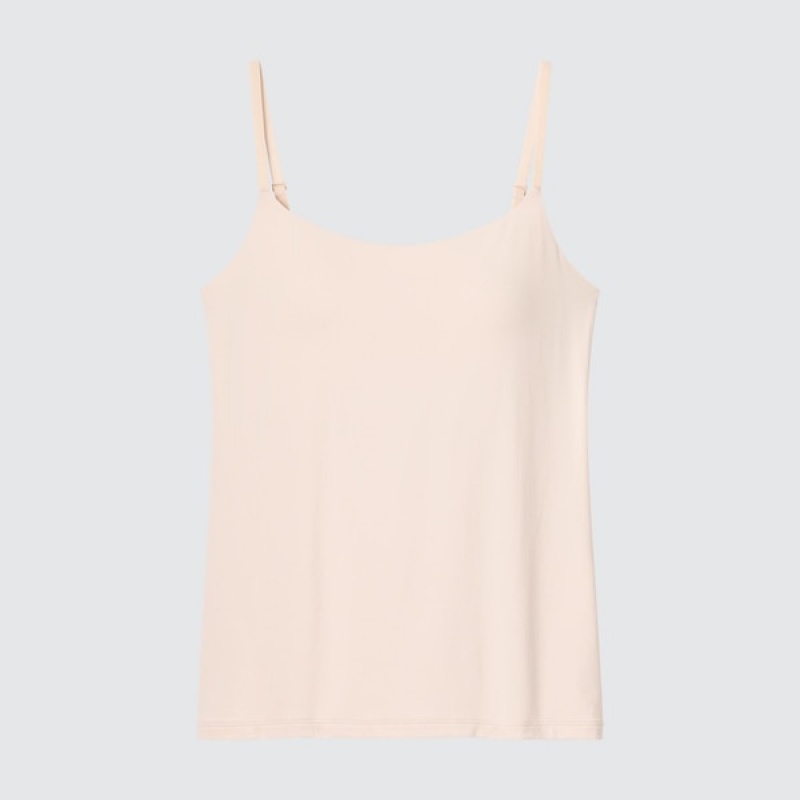 Uniqlo AIRism Camisole Bra Topper Dame Beige | 1694-GLYIW