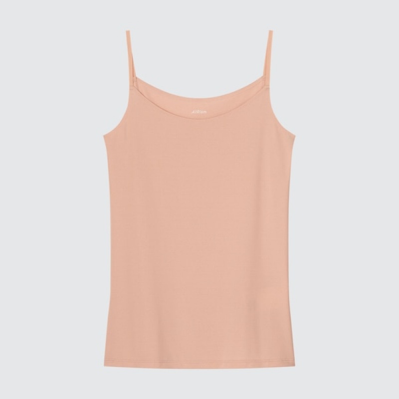 Uniqlo AIRism Camisole Topper Dame Rosa | 5634-BKYSU