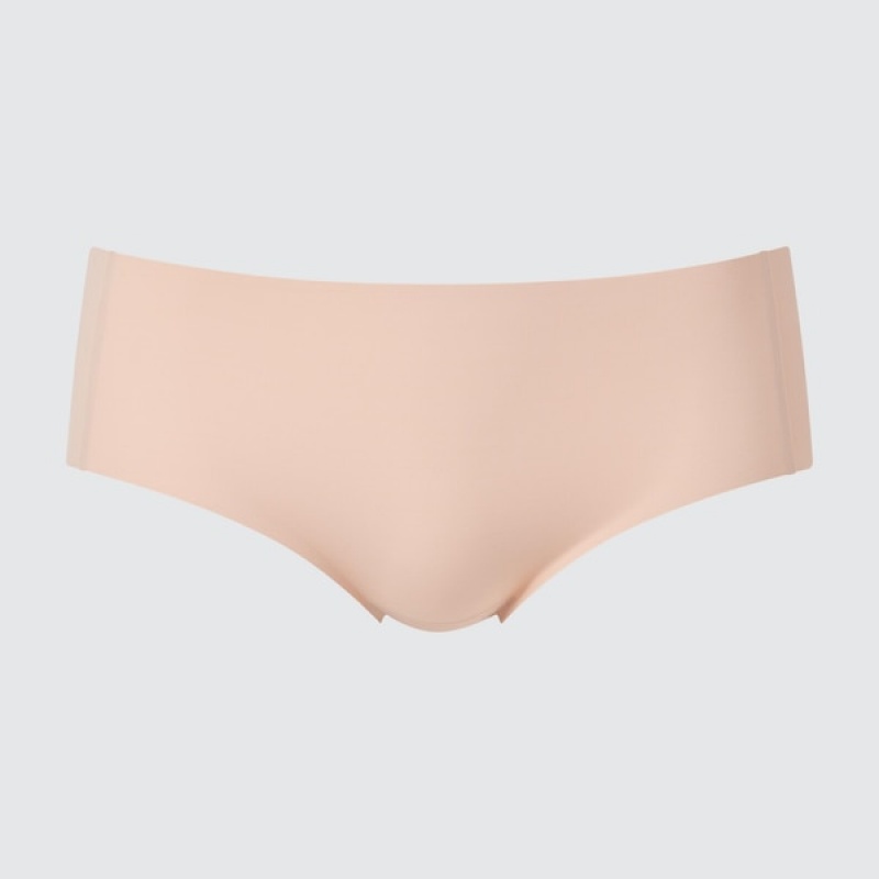 Uniqlo AIRism Ultra Seamless Hiphugger Truser Dame Beige | 3418-DVQKP