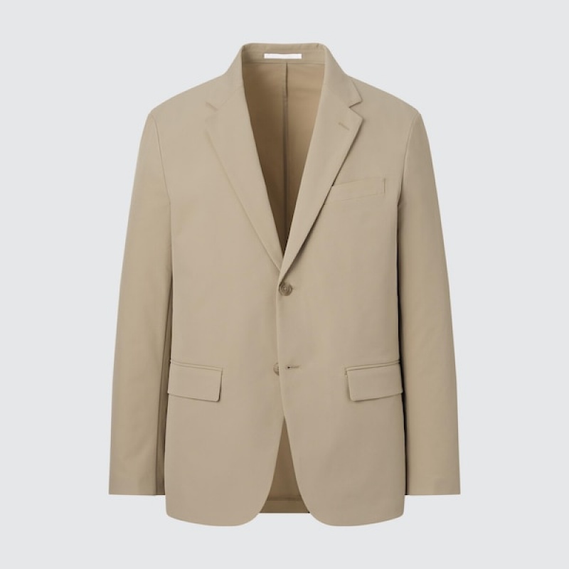 Uniqlo AirSense jackets Herre Beige | 4362-GUSVE