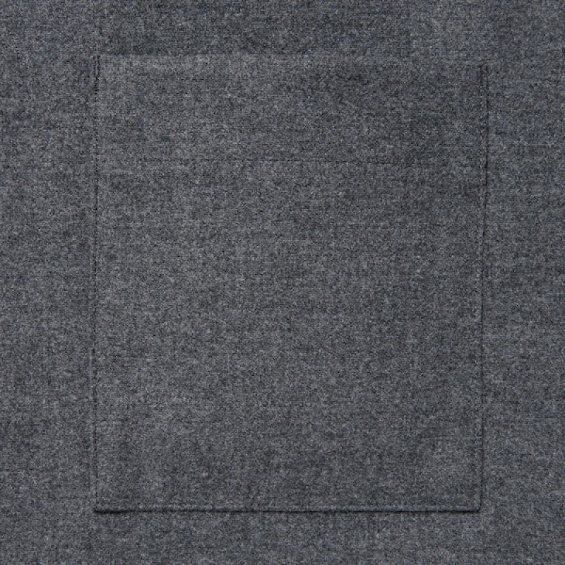 Uniqlo Brushed Twill Overskjorte Herre Grå | 0491-UPYXC