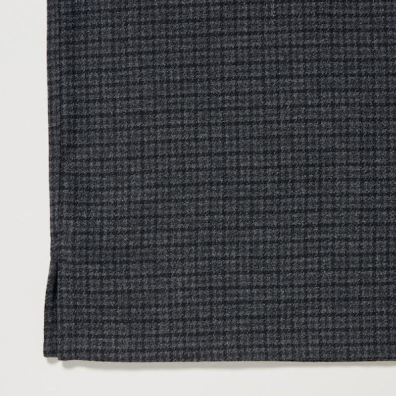 Uniqlo Brushed Twill Overskjorte Herre Mørke Grå | 3687-OZFWQ