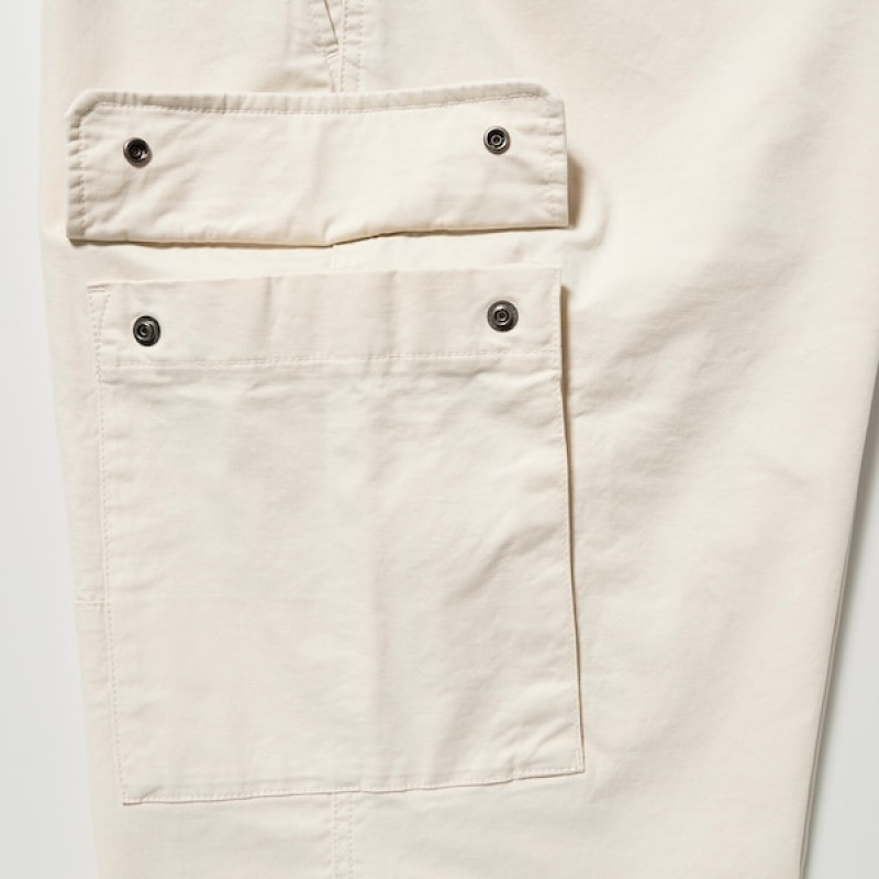 Uniqlo Cargo Bukse Herre Hvite | 8143-WNCIS