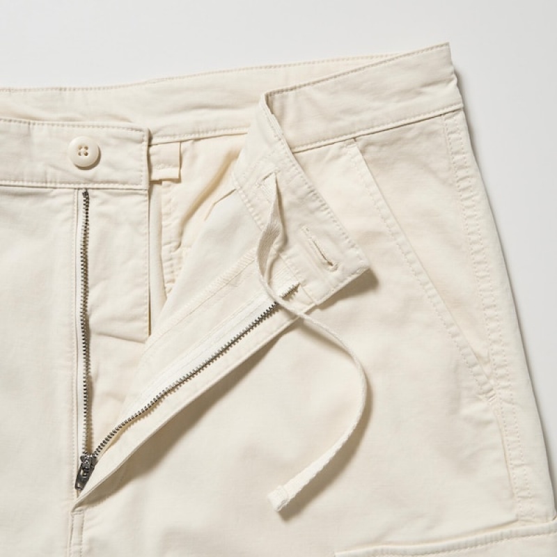 Uniqlo Cargo Bukse Herre Hvite | 8143-WNCIS