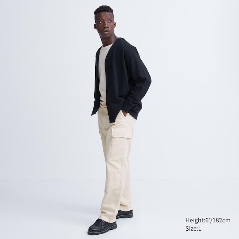 Uniqlo Cargo Bukse Herre Hvite | 8143-WNCIS