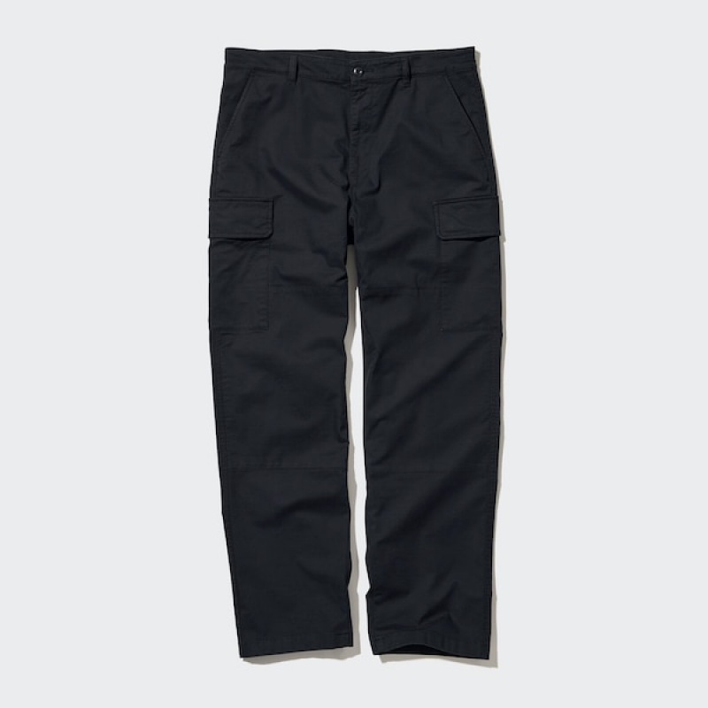 Uniqlo Cargo Utility Arbeids Bukse Herre Svarte | 3628-IGEAP