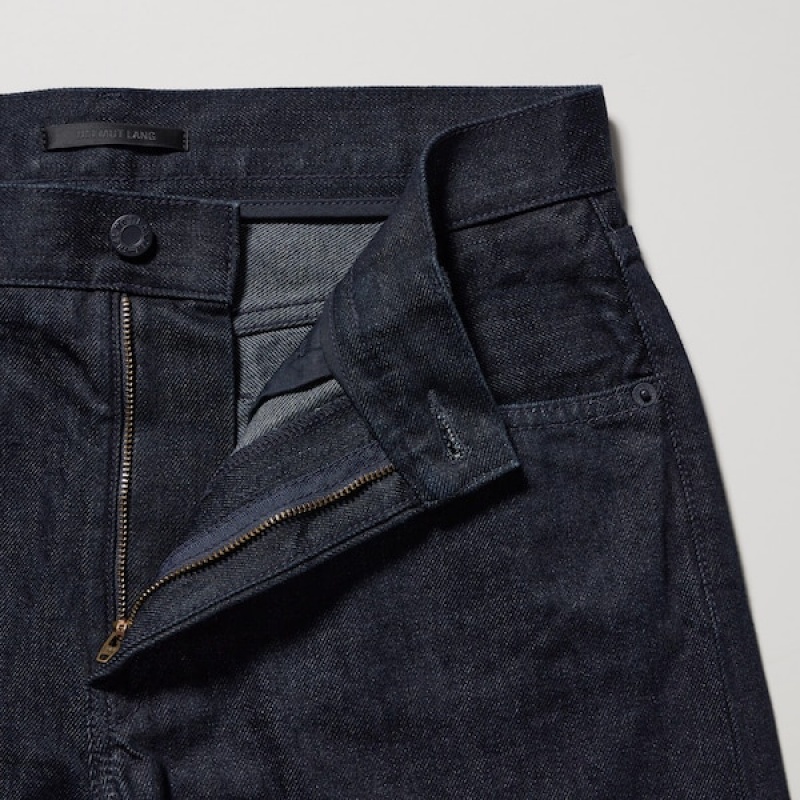 Uniqlo Classic Cut Jeans Herre Blå | 5780-TJNXW