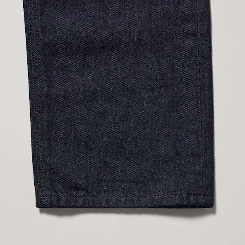 Uniqlo Classic Cut Jeans Herre Blå | 5780-TJNXW