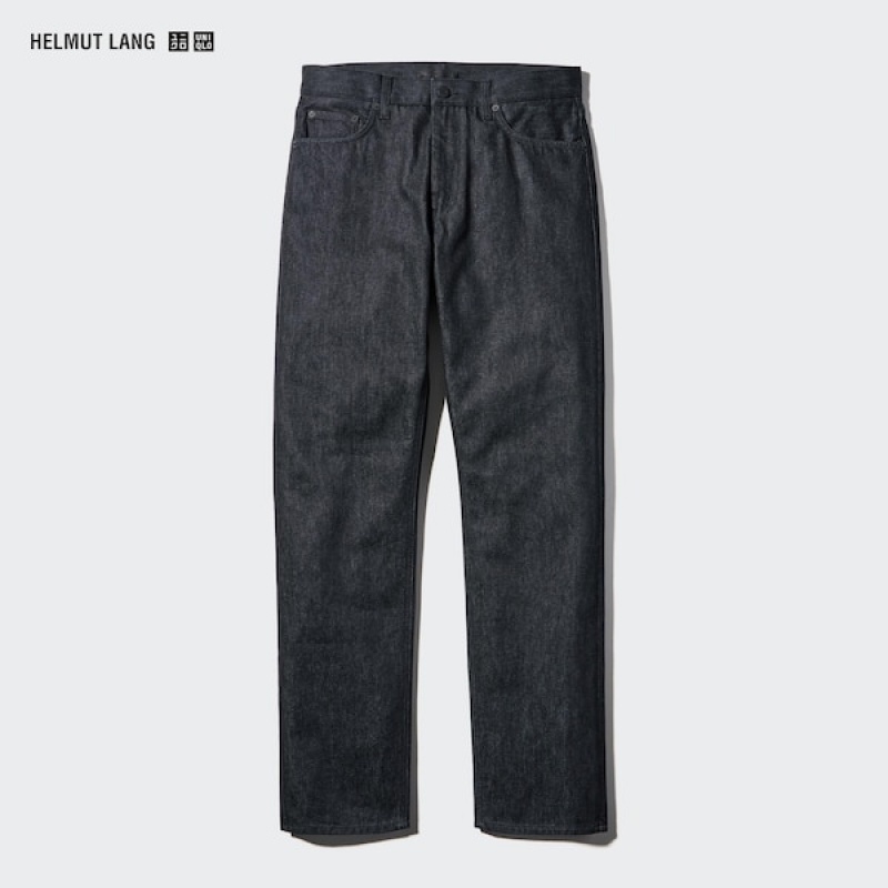 Uniqlo Classic Cut Jeans Herre Svarte | 5301-YBGTS