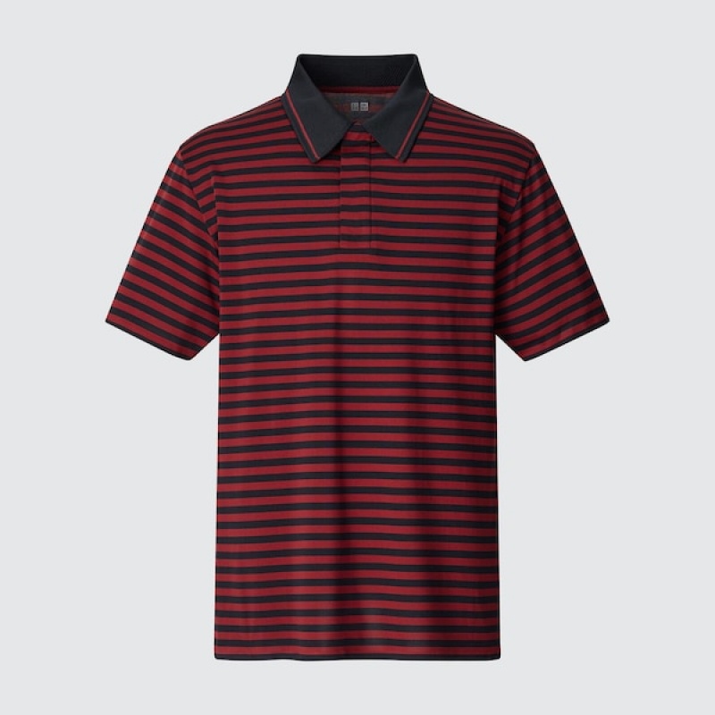 Uniqlo DRY-EX Kort-Sleeve Polo Skjorte Herre Rød | 0439-KHPSX