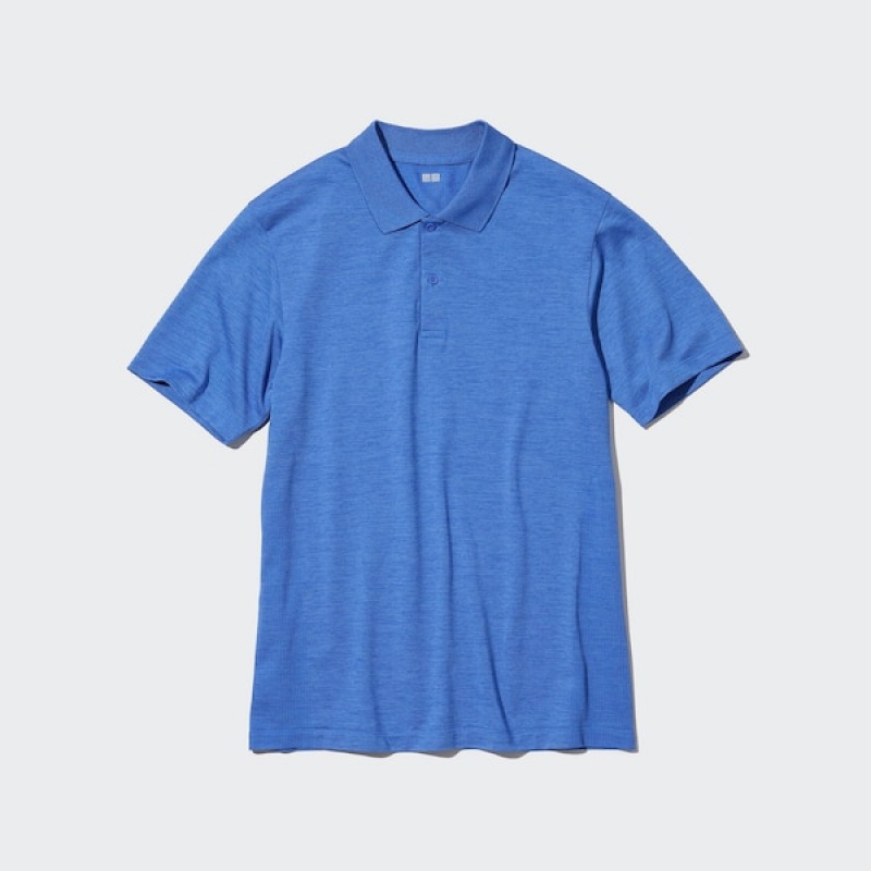 Uniqlo DRY-EX Polo Skjorte Herre Blå | 3862-WHQLX