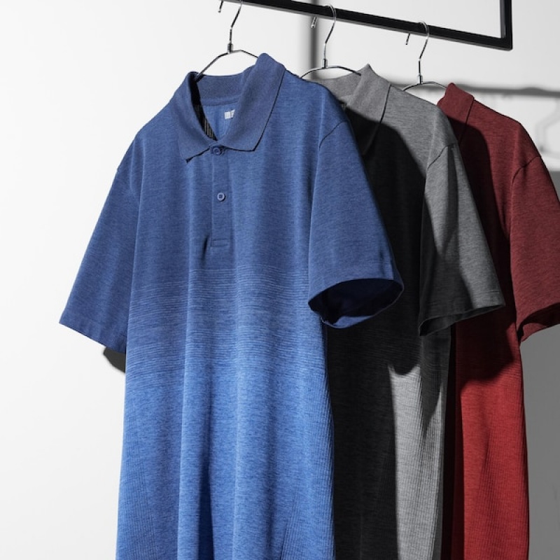 Uniqlo DRY-EX Polo Skjorte Herre Grå | 7158-VDTJC