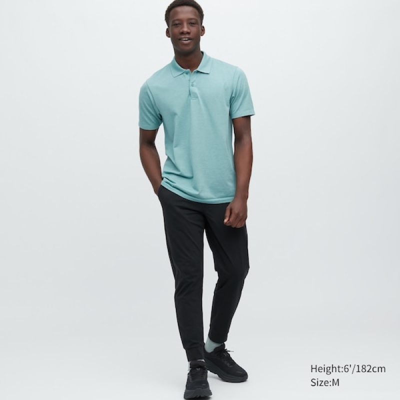 Uniqlo DRY-EX Polo Skjorte Herre Grønn | 2617-EURKO