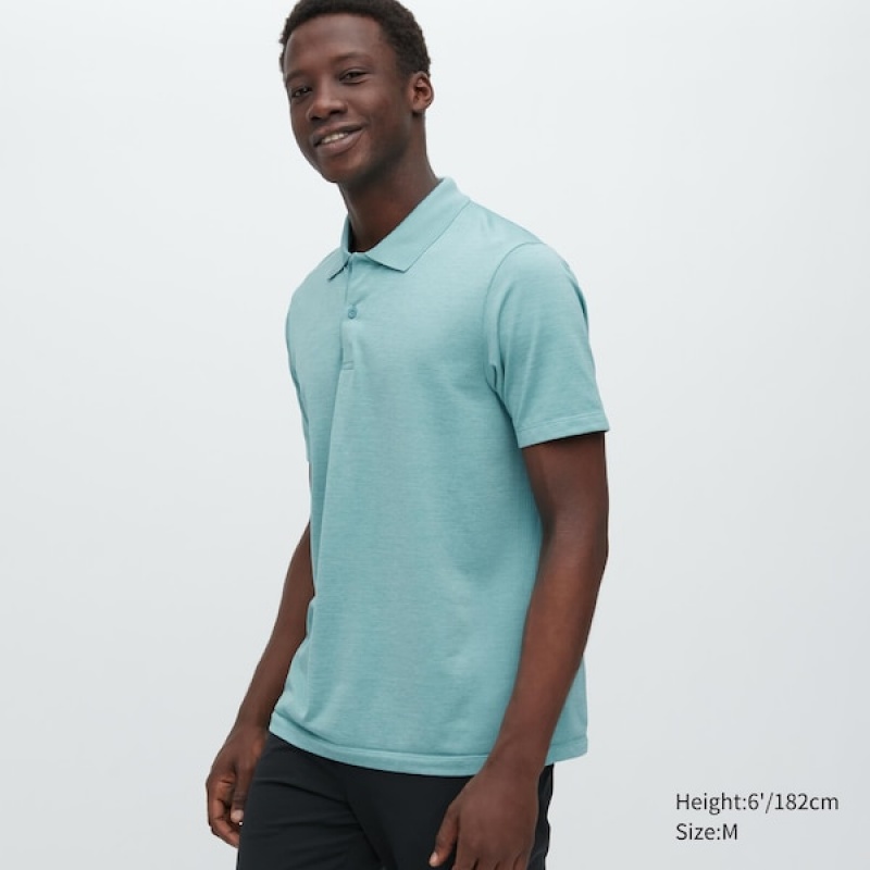 Uniqlo DRY-EX Polo Skjorte Herre Grønn | 2617-EURKO