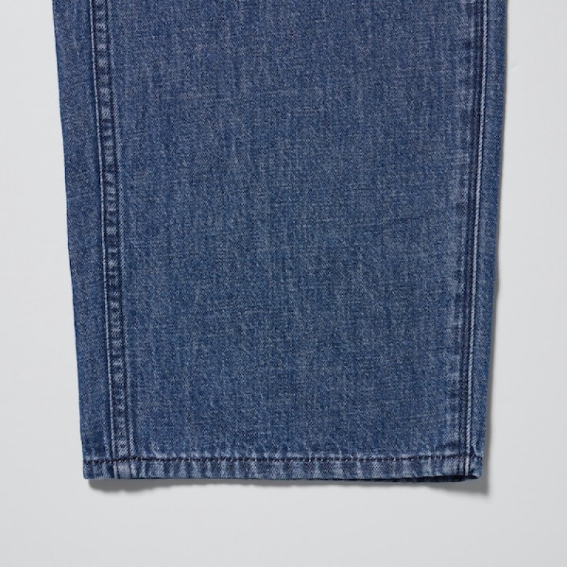 Uniqlo Denim Arbeids Jeans Herre Hvite | 9302-YODXB