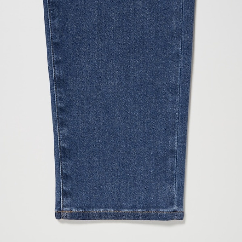 Uniqlo EZY Ultra Stretch Jeans Dame Blå | 1593-IURKB