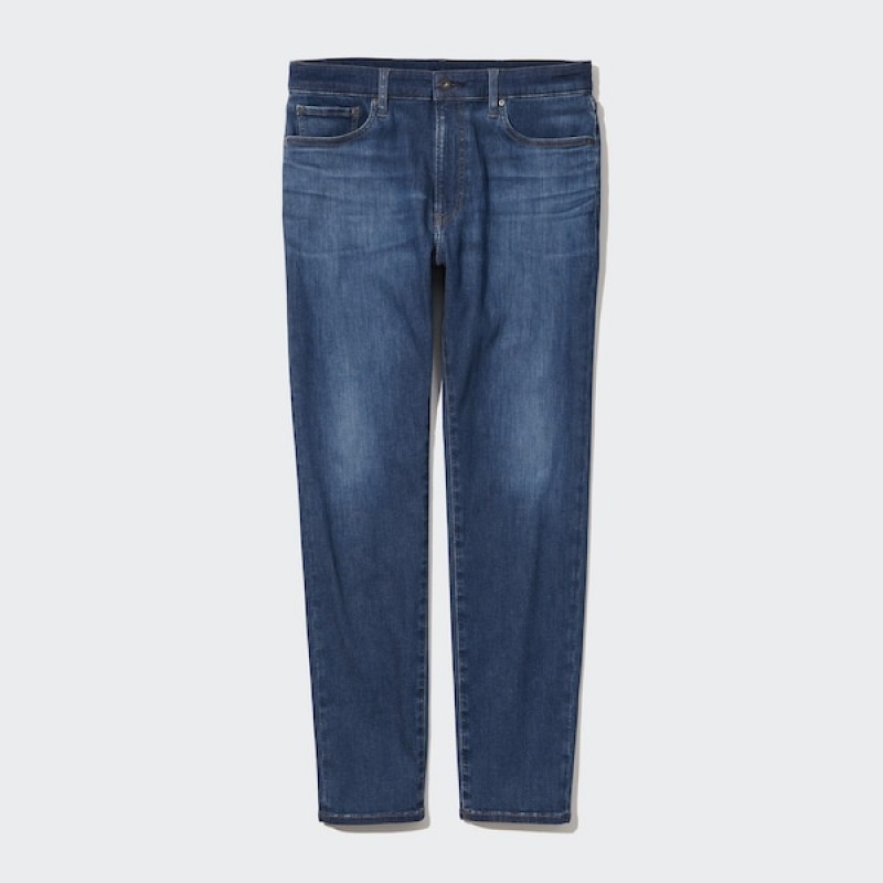 Uniqlo EZY Ultra Stretch Jeans Dame Blå | 1593-IURKB