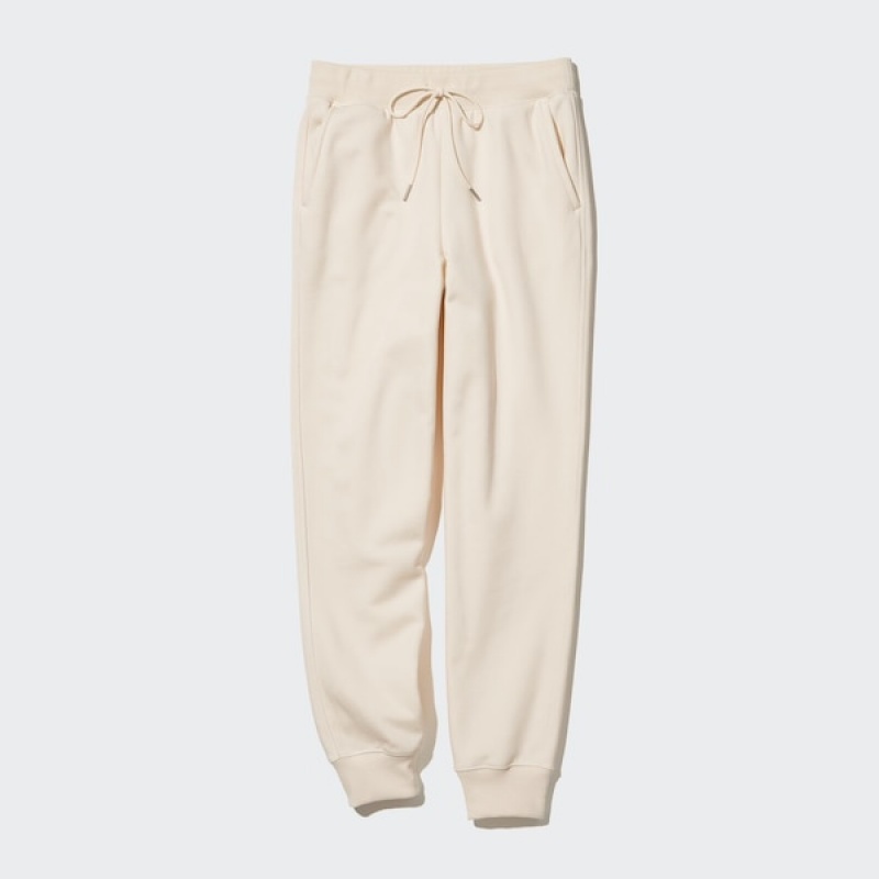 Uniqlo HEATTECH Pile-Forede Joggebukser Dame Hvite | 3526-SQDNY