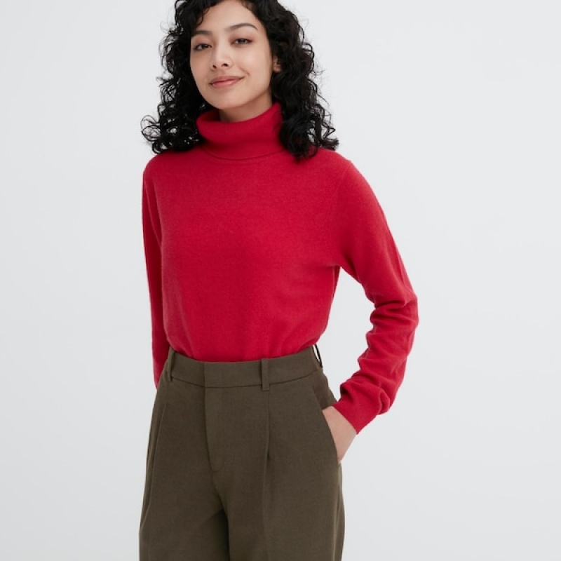 Uniqlo HEATTECH Plissert Tapered Bukse Dame Olivengrønne | 3896-PALXG