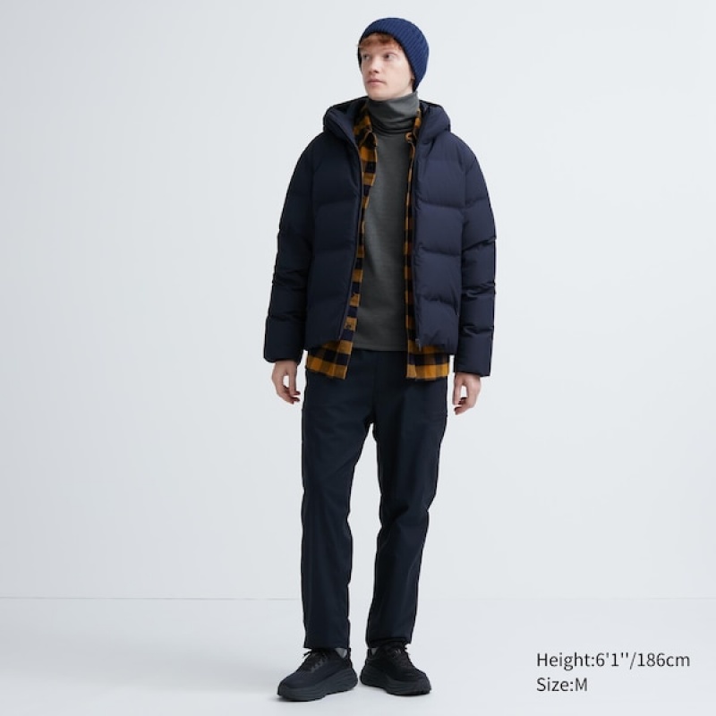 Uniqlo HEATTECH Ultra Warm Turtleneck T-skjorte Herre Mørke Grå | 8061-YTQZA