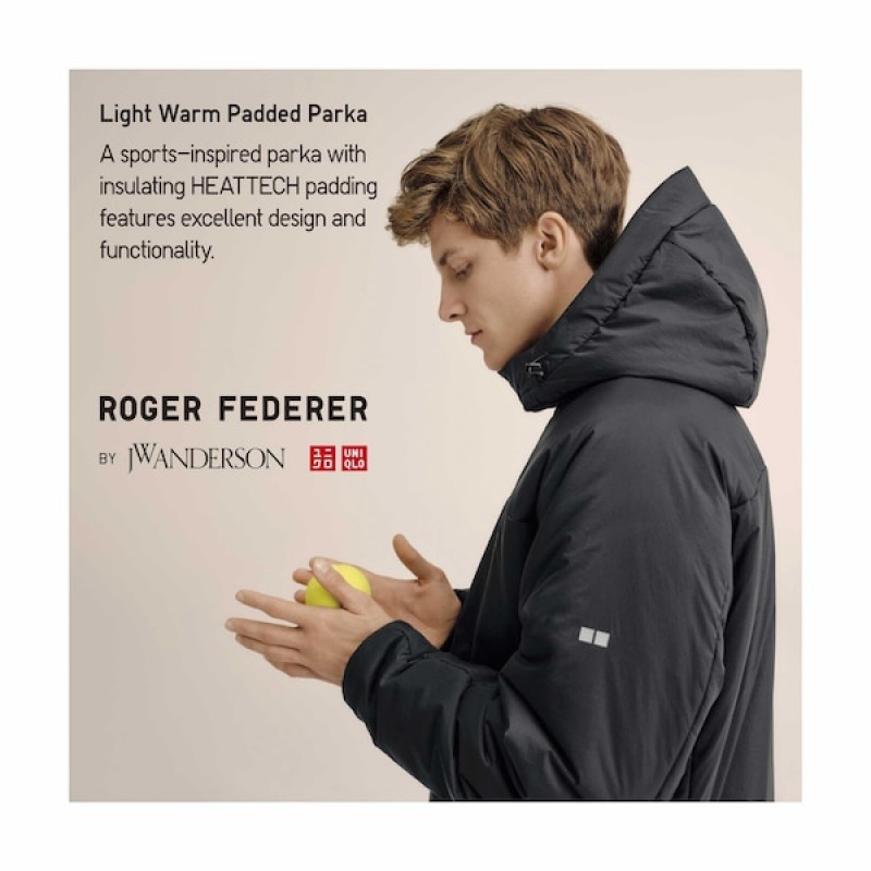 Uniqlo Light Warm Polstret Parka Herre Marineblå | ZMJXUW-596