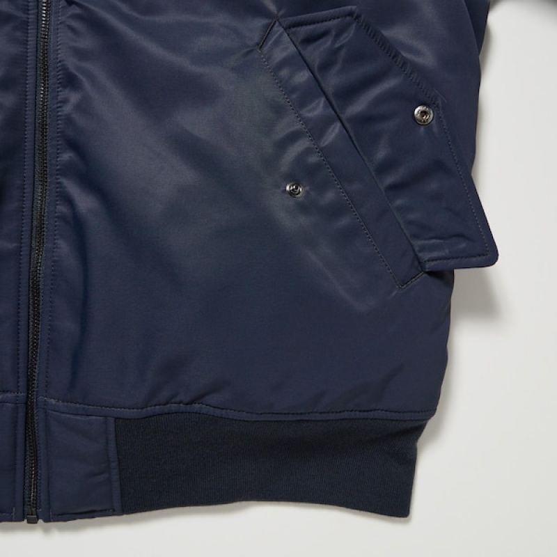 Uniqlo MA-1 Blouson jackets Herre Marineblå | ITMAOU-160