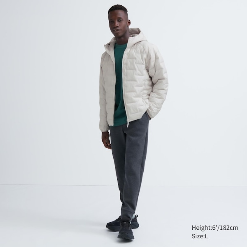 Uniqlo PUFFTECH Parka Herre Hvite | MNPLSJ-461