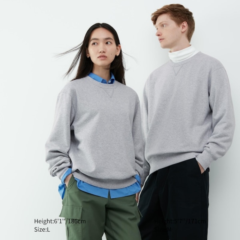 Uniqlo Side-Stripe Gensere Herre Grå | 4258-BKION