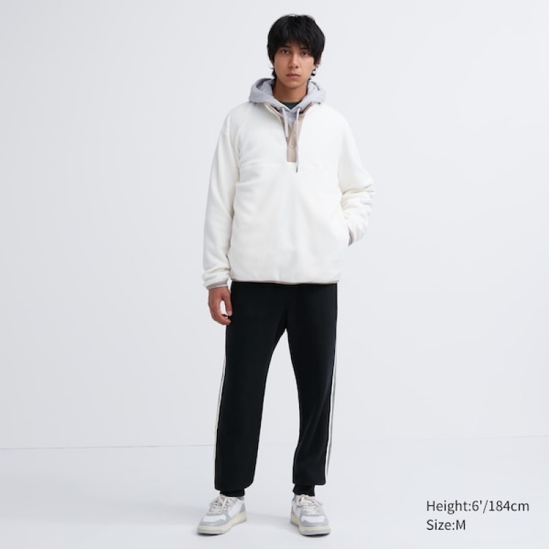 Uniqlo Side-Stripe Joggebukser Herre Svarte | 5086-HZTRI