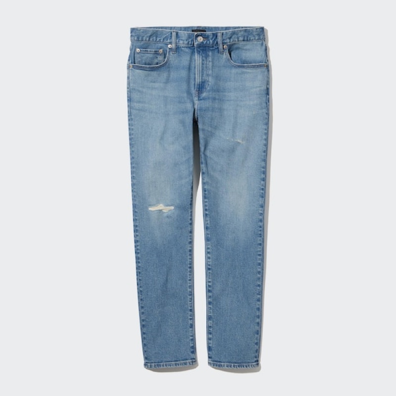 Uniqlo Slim-Fit Jeans Herre Blå | 3295-KOQDG