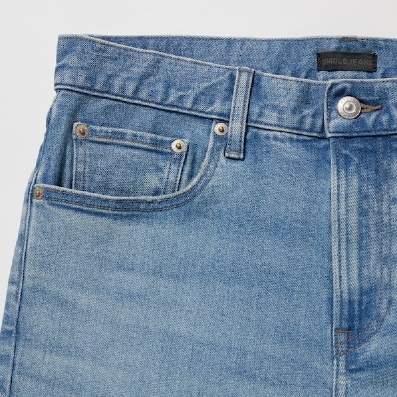 Uniqlo Slim-Fit Jeans Herre Blå | 3295-KOQDG