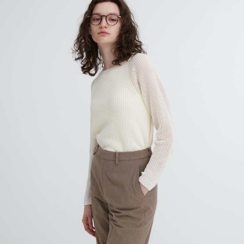 Uniqlo Smart Ankle Bukse Dame Brune | 1270-LTYZD