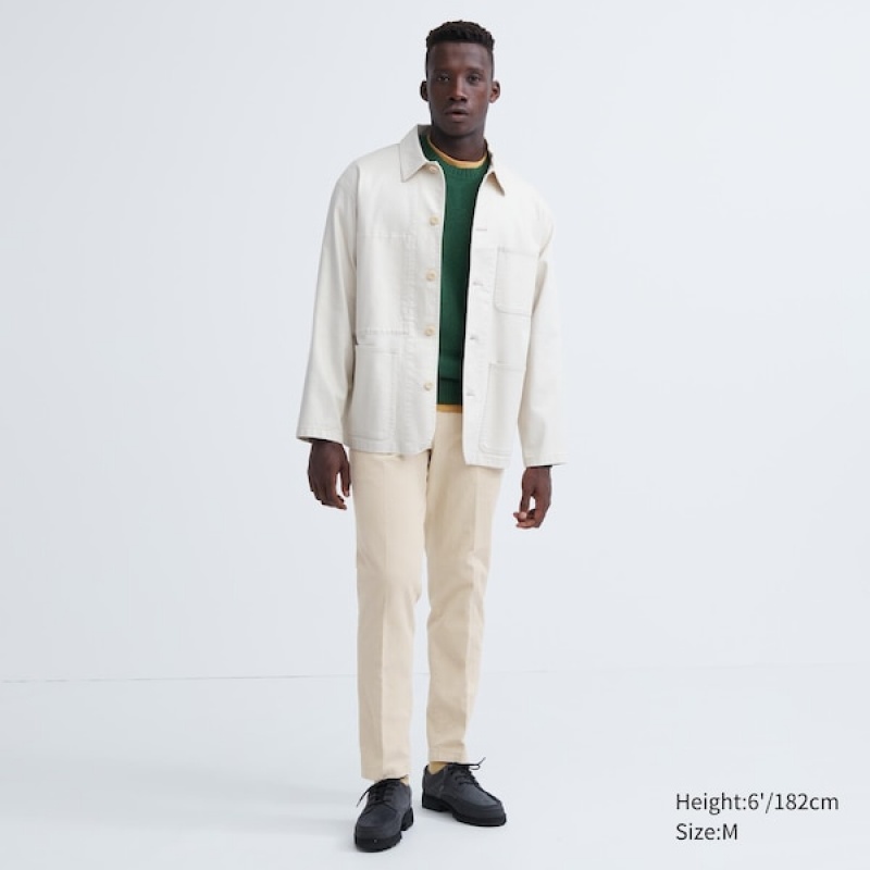 Uniqlo Smart Ankle Bukse Herre Beige | 9187-VLUJE