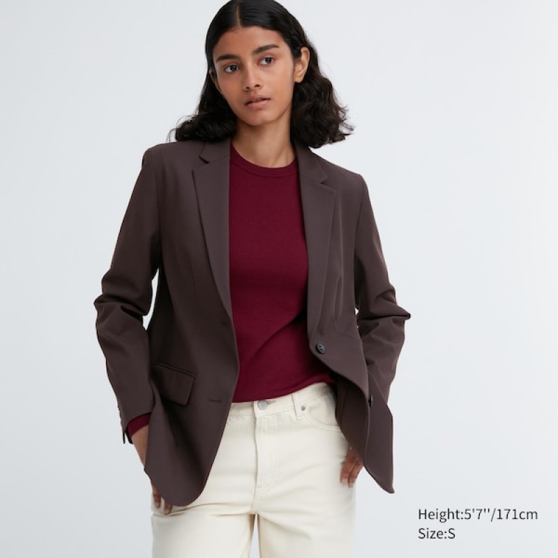 Uniqlo Tailored jackets Dame Mørke Brune | 9732-RSTLU