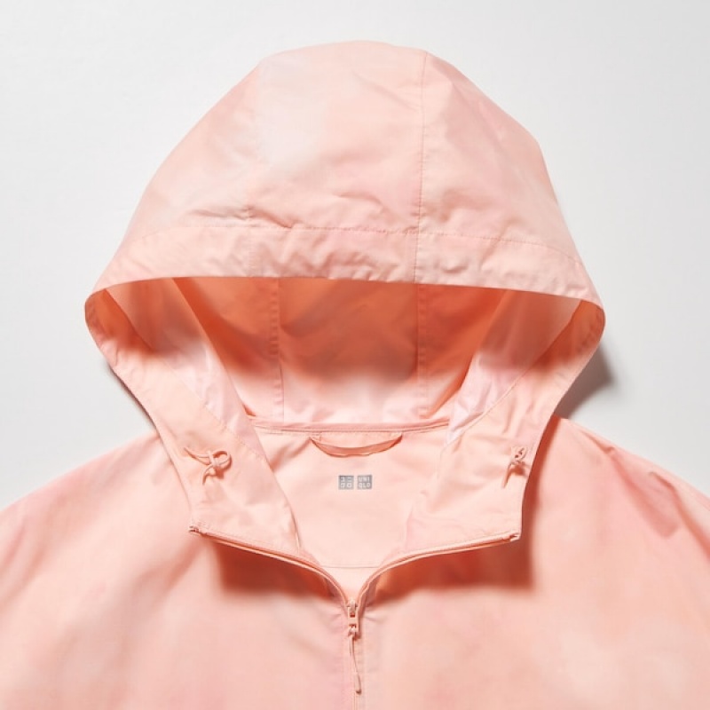 Uniqlo UV Protection Printed Pocketable Parka Dame Rosa | 3612-OJGUR