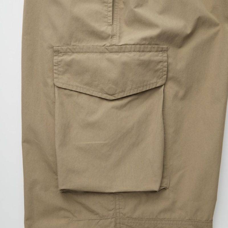 Uniqlo U Brede-Fit Parachute Cargo Bukse Herre Khaki | 2714-EVBOR